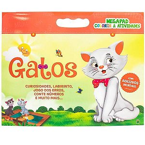 MEGAPAD - COLORIR & ATIVIDADES: GATOS
