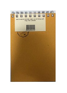 BLOCO SKETCHBOOK DESSIN ESPIRAL AMA. COM 40 FOLHAS SULFIT 150GR REF. SK3405