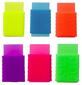 BORRACHA CIS CINTA PLAST FLUO - CORES DIVERSAS