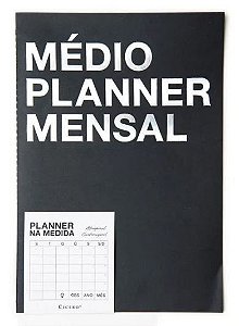PLANNER MENSAL MEDIO CICERO PERMANENTE - PRETO