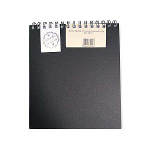 BLOCO DESSIN ESPIRAL CAPA PRETA BD120 80FLS 120G