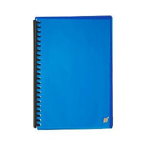 PASTA CATALOGO A4 YES 20 SACOS PLAST 2320C - AZUL
