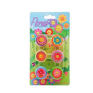 CARIMBOS YES FLORAL - CONJUNTO COM 6 CARIMBOS