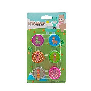 CARIMBOS YES LHAMAS - CONJUNTO COM 6 CARIMBOS