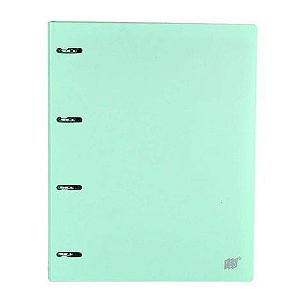FICHARIO YES A4 COM 4 ARGOLAS - VERDE PASTEL