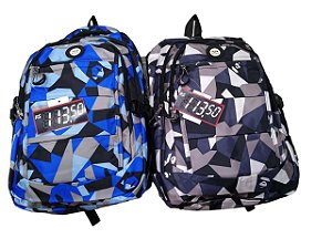 MOCHILA MARÉ CAMUFLADA - AZUL ESCURO OU AZUL CLARA