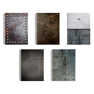 CADERNO A4 10M ESPIRAL CD NERO 160FLS - CAPAS DIVERSAS
