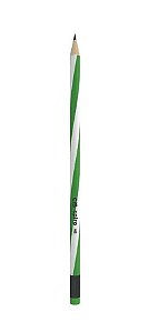 LAPIS CIS SPIRO HB C/ BORRACHA - VERDE