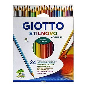 LAPIS DE COR AQUARELAVEL GIOTTO STILNOVO 24 CORES