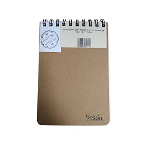 BLOCO SKETCHBOOK DESSIN ESPIRAL KRAFT P C/ 50 FLS KRAFT 140G REF. TK 8004