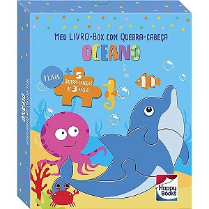 MEU LIVRO-BOX COM QUEBRA-CABEÇA: OCEANO