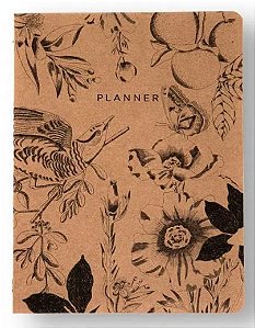 PLANNER PERMANENTE CICERO REVISTA KRAFT MENSAL 19X25 BOTANICA