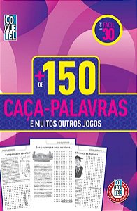 LIVRO COQUETEL MAIS DE 150 CAÇA-PALAVRAS NÍVEL FÁCIL ED 30