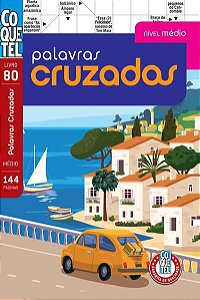 LIVRO COQUETEL PALAVRAS CRUZADAS NÍVEL MÉDIO ED 80