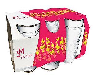 SM AURORA COPO 270 ML - JG C/ 6 PCS - CAIXA C/ 8 PEÇAS