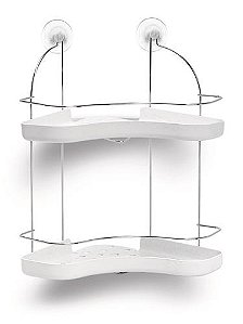 CANTONEIRA DUPLA CROMO - BRANCO