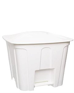 LIXEIRA COM PEDAL 15 LTS - BRANCA