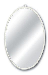 ESPELHO OVAL MOLDURA DE PLASTICO - 24CM X 32CM - CAIXA C/ 12 PEÇAS
