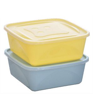 KIT 2 PCS ORGANIZA 3LT QUAD NUDE