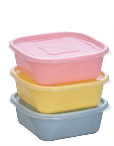 KIT 3 PCS ORGANIZA 1,2L QUAD NUDE