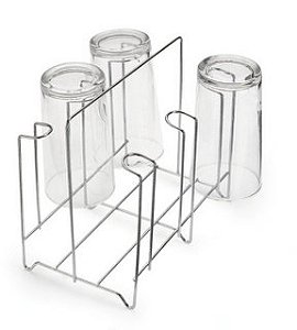 SECADOR DE COPOS C/06 LUGARES CROMADO