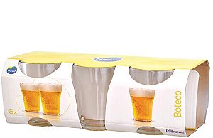 BOTECO COPO CHOPPINHO 200 ML - JG C/ 06 PCS