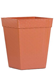 VASO QUADR COLUNA CERAMICO RATTAN 10 LTS