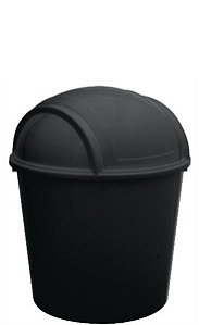 LIXEIRA BASCULANTE P/CANTO 7.5 LTS - PRETO