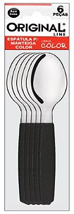 COLOR PRETO - COLHER DE MESA C/ 06 PCS