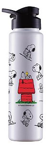 GARRAFA SQUEEZE 750ML SNOOPY BRANCO
