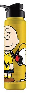GARRAFA SQUEEZE 750ML SNOOPY E BROWN AMARELO