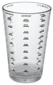 COPO PS CRISTAL TRANSLUCIDO GRADUADO 550 ML