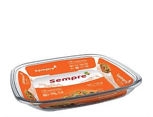 SEMPRE ASSADEIRA QD  26,4X23,9X7,4  2,4 LTS   - CAIXA C/ 6 PEÇAS