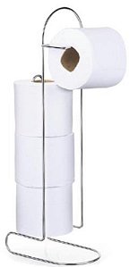 SUPORTE PAPEL HIGIENICO P/ 04 ROLOS CROMADO