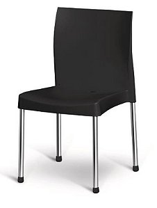 CADEIRA CROMO COLORS PRETA - 83 X 55 CM (SUPORTA ATE 150 KG)