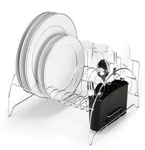 ESCORREDOR CROM FAN C/PORTA COPO 31,5X34X19,3 CM - P/ 11 PRATOS
