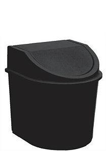 LIXEIRA BASCULANTE P/ CANTO 12 LTS - PRETO