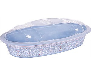 SERVE PAO AZUL - 34 X 19,3 X 15 CM