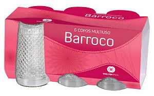 BARROCO - JG COPO MULTIUSO 310 ML C/ 06 PCS - CAIXA C/ 6 PEÇAS