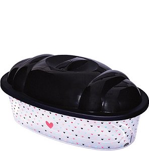 SERVE PAO PRETO CORACAO - 34 X 19,3 X 15 CM