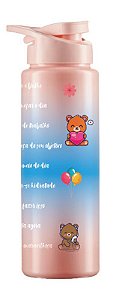 GARRAFA SQUEEZE 750ML DEGRADE ROSA / AZUL DEC