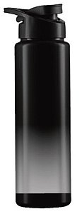 GARRAFA SQUEEZE 750ML DEGRADE PRETO / CINZA
