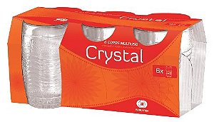 CRYSTAL - JG COPO 310 ML C/ 06 PCS - CAIXA C/ 6 PEÇAS