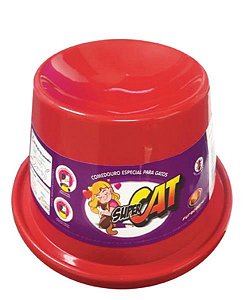 COMEDOURO GATO SUPER CAT - 200 ML - Ø21 X 10 CM