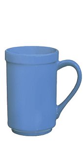 CANECA 260ML C/ BORDA COLORIDA - CAIXA C/ 24 PEÇAS