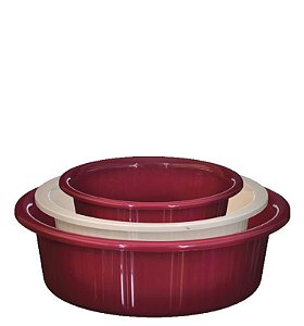 JOGO DE BACIA COLOR C/ 03 PCS -  1.5/2.5/4.5 L