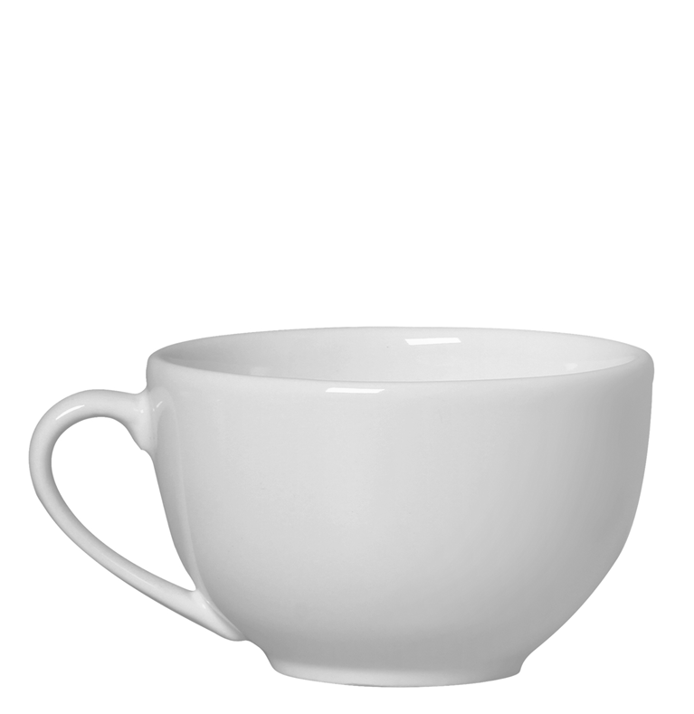 XICARA CHA 290 ML BRANCA - CAIXA C/ 12 PEÇAS