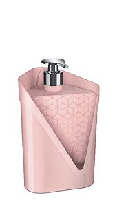 DISPENSER CLICK 500ML ROSA - 9 X 18 CM