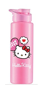 GARRAFA SQUEEZE 750ML HELLO KITTY ROSA