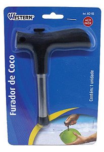 UTIL INOX - FURADOR / ABRIDOR DE COCO - 19,5 CM